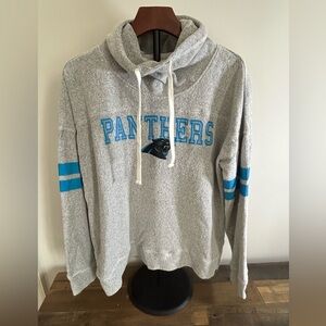 Carolina Panthers ’47 Brand Gray Pullover Hoodie Sweatshirt Size L
